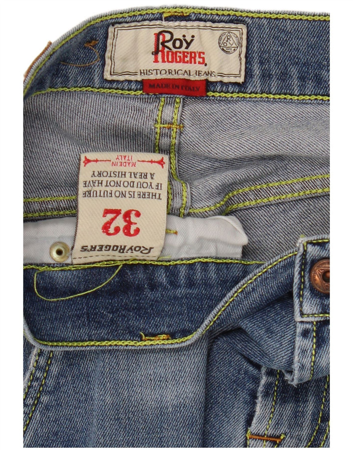 Blugi subțiri pentru bărbați Roy Rogers W32 L30 bumbac albastru