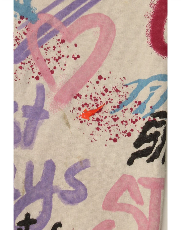 Pantaloni de trening cu grafica ZARA pentru fete Pantaloni de jogging 13-14 ani Bumbac alb