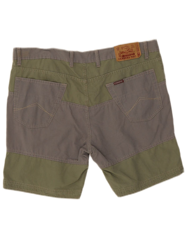 Pantaloni scurți casual pentru bărbați Carrera 618 IT 56 3XL W40 Kaki Bumbac color bloc