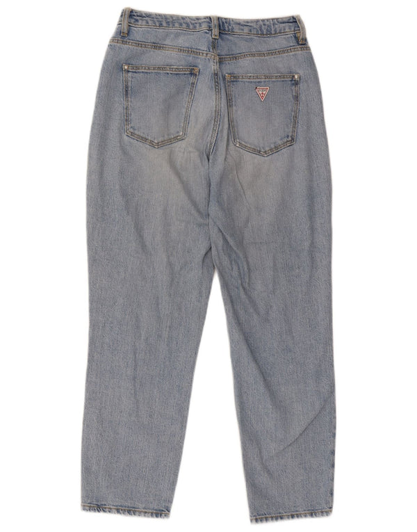 Guess Mom Tapered Tapered Cropped Jeans W28 L25, bumbac albastru