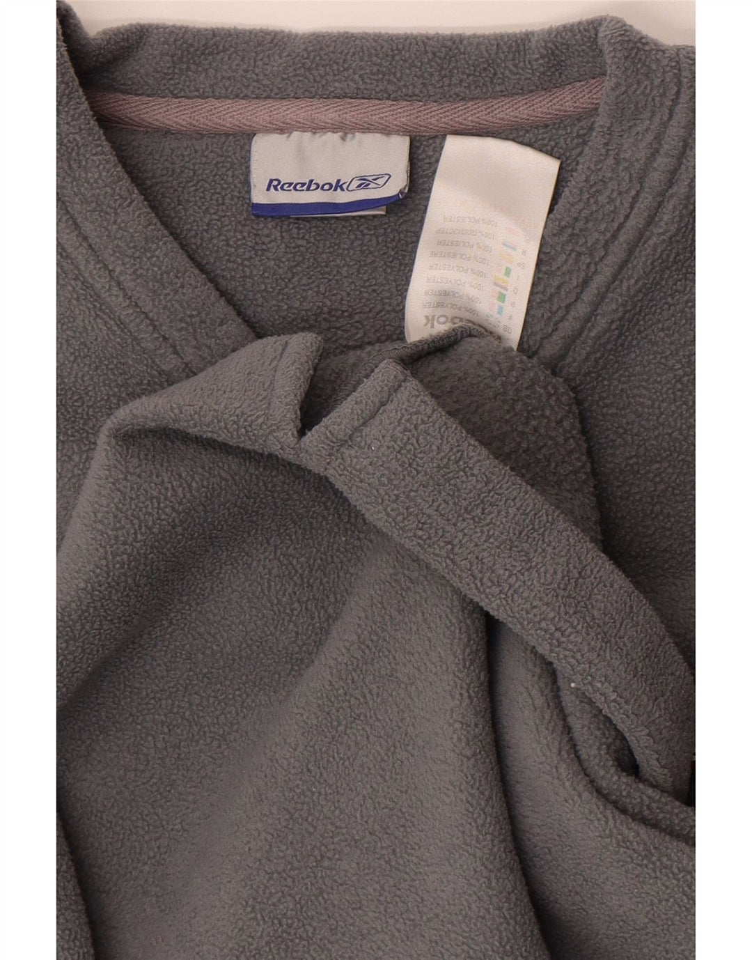 Pulover pentru bărbați Reebok Fleece, mare, gri, poliester