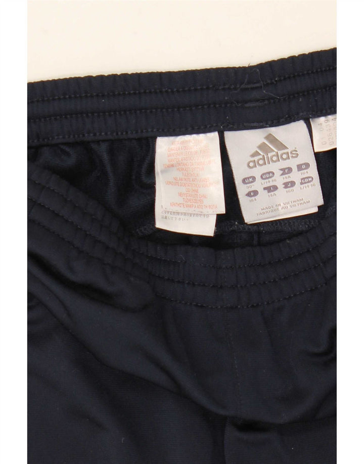 Pantaloni de trening Adidas baieti 13-14 ani poliester bleumarin