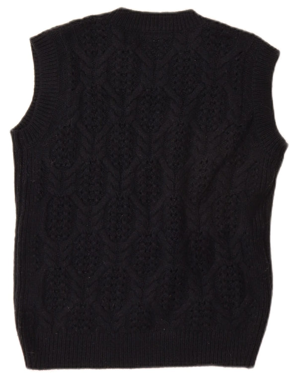 MARKS & SPENCER Vestă Tank Top pentru femei UK 10 Mic Acrilic bleumarin