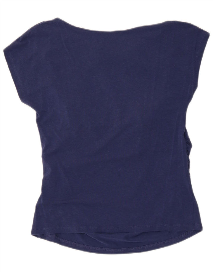 Tricou pentru femei Max Mara Top UK 12 Medium Bleumarin Lyocell