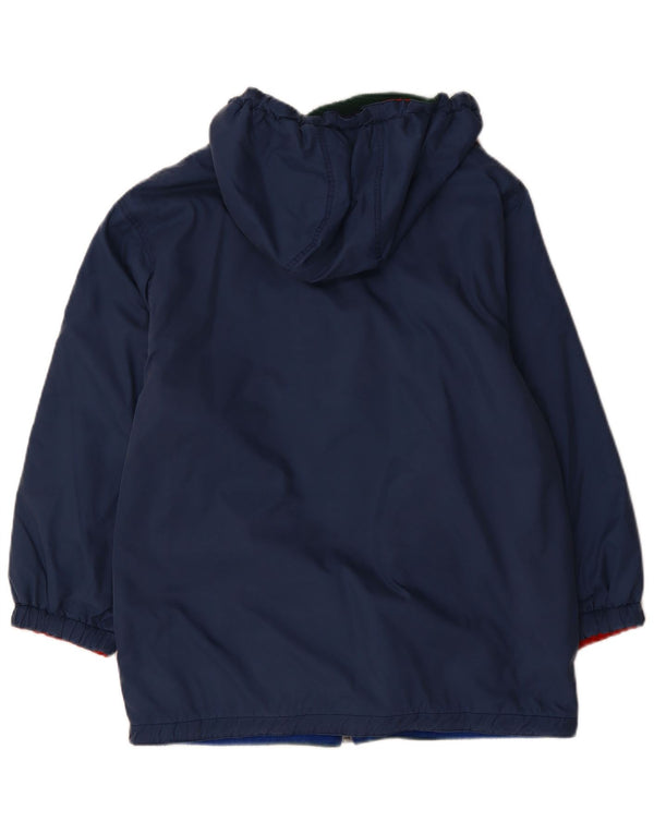 Jachetă reversibilă cu glugă supradimensionată pentru femei VINTAGE UK 12 Medium Bleumarin