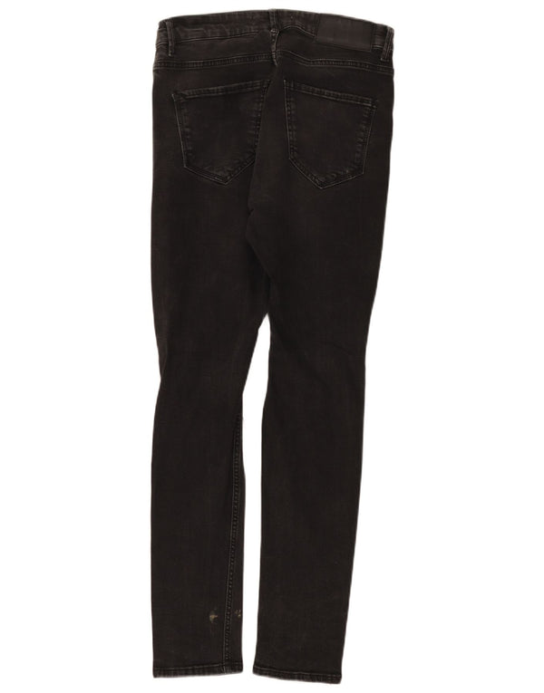 Blugi skinny învechiți pentru bărbați Zara EU 40 Medium L31 L30 Bumbac negru