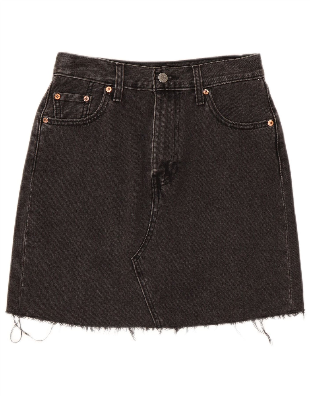Fusta de blugi pentru femei Levi's W26 Small Grey Bumbac