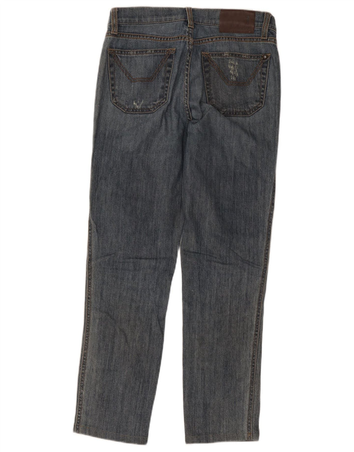 Jeckerson Blugi slim pentru femei Distressed W26 L26 Bumbac albastru