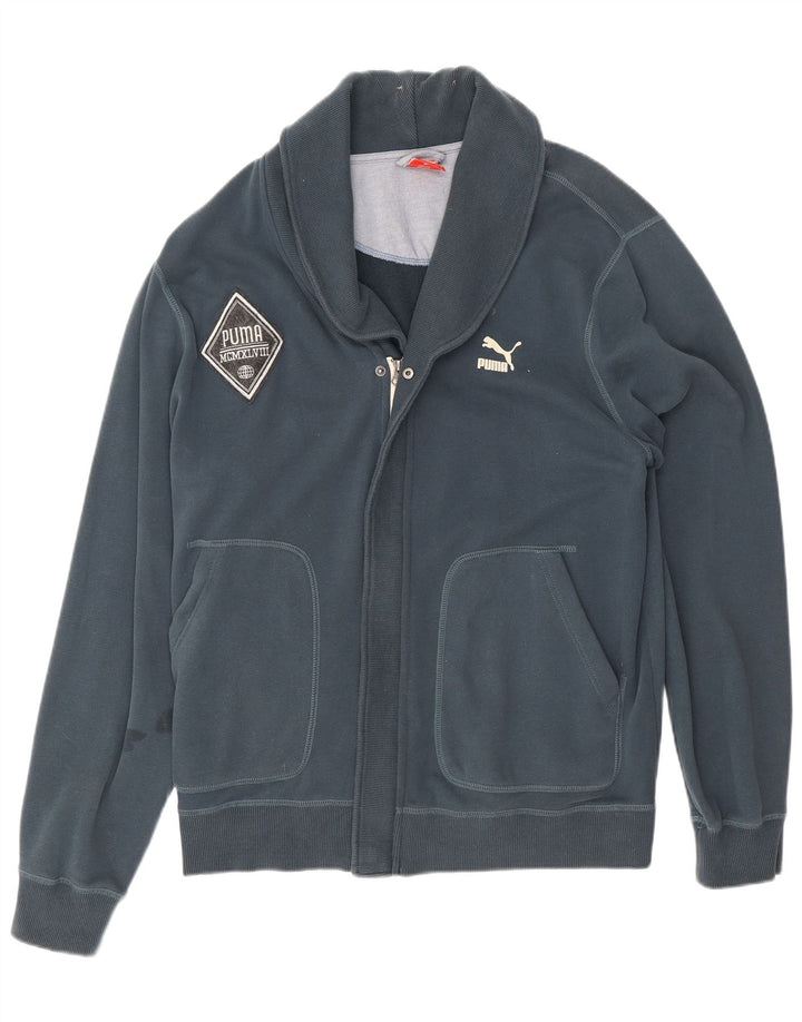 Jachetă de trening pentru bărbați Puma, XL, bumbac, albastru bleumarin