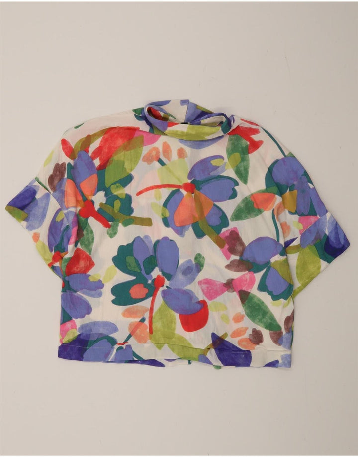 Bluză cămașă cu mânecă scurtă pentru femei C&A EU 40 Mediu Multicolor Floral
