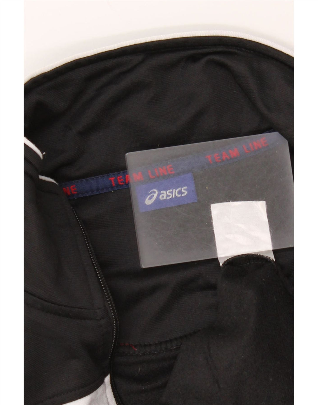 Jachetă de top pentru trening grafic Asics pentru bărbați, negru mediu, poliester bloc de culoare