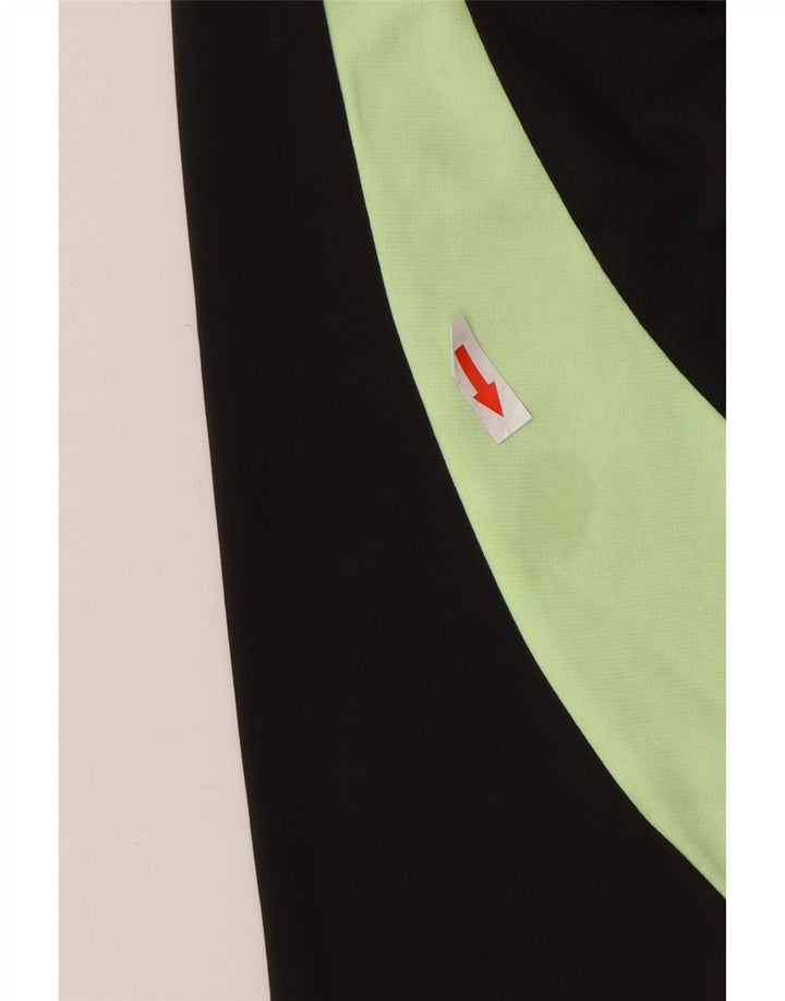 Trening Puma Boys Zip Neck Pullover Top 7-8 ani Negru Colorblock