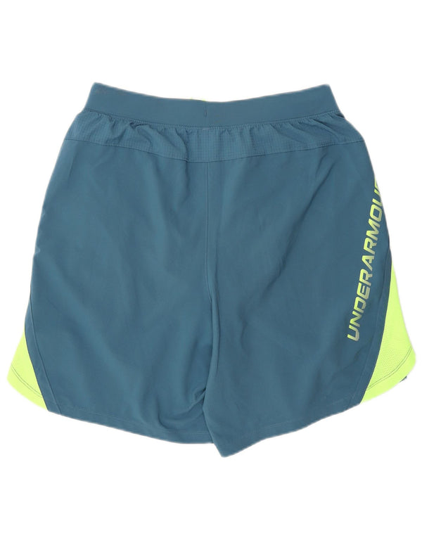 Pantaloni scurți sport Under Armour pentru bărbați, albastru mediu, poliester color bloc