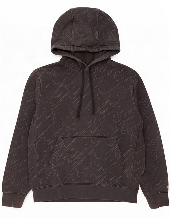 Nike Mens Graphic Hoodie Jumper Small Black Cotton