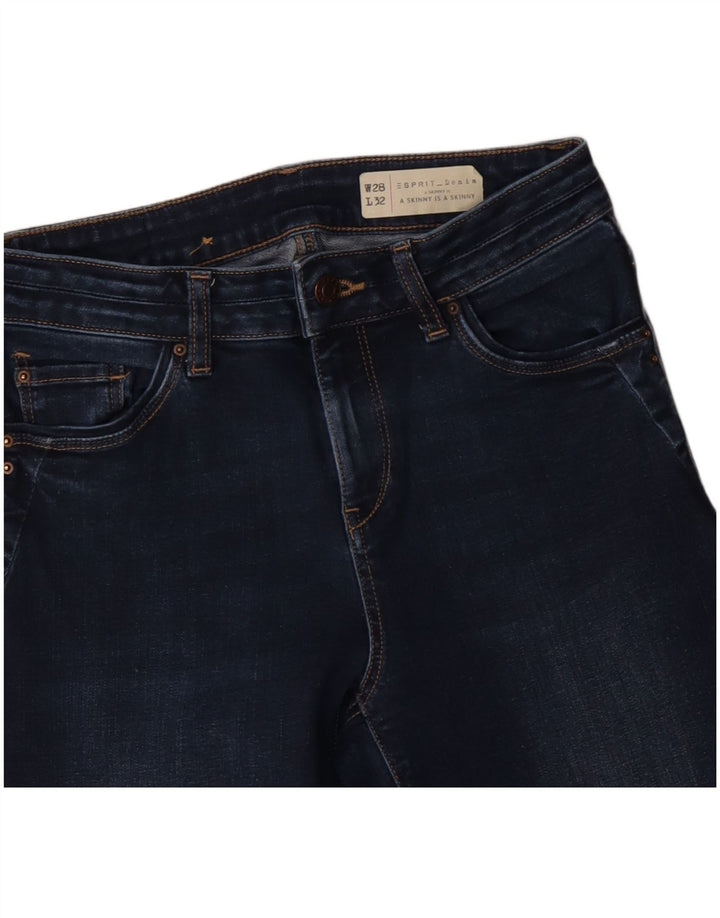 Pantaloni skinny pentru femei ESPRIT W28 L32 bumbac bleumarin