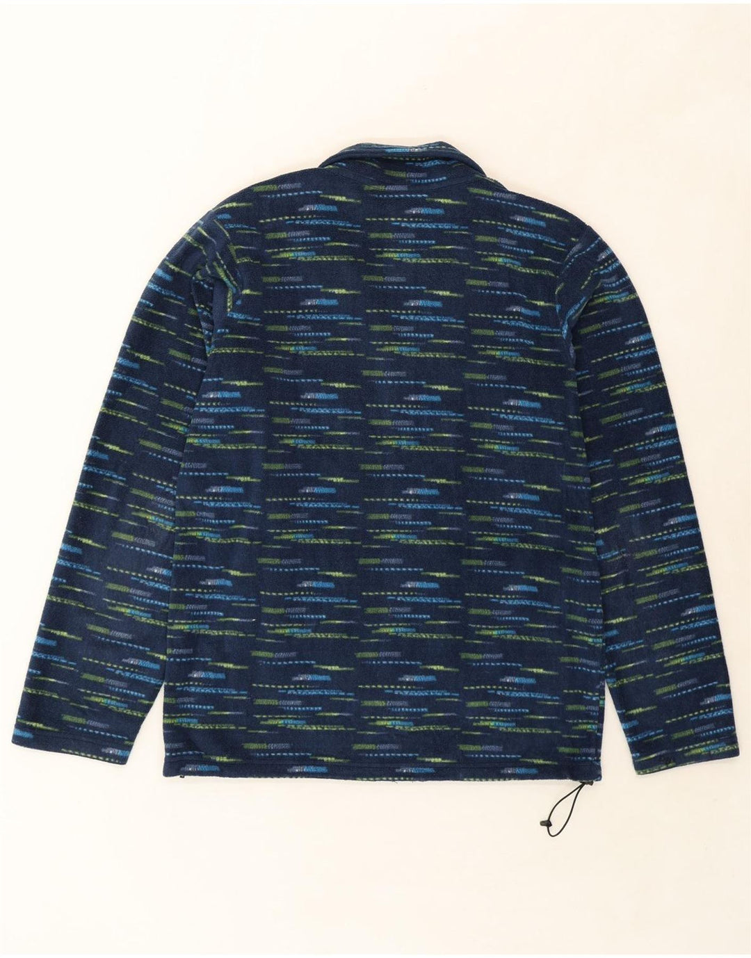 BRUGI Mens Fleece Jacket UK 42 XL Green Flecked Polyester Vintage Brugi and Second-Hand Brugi from Messina Hembry 