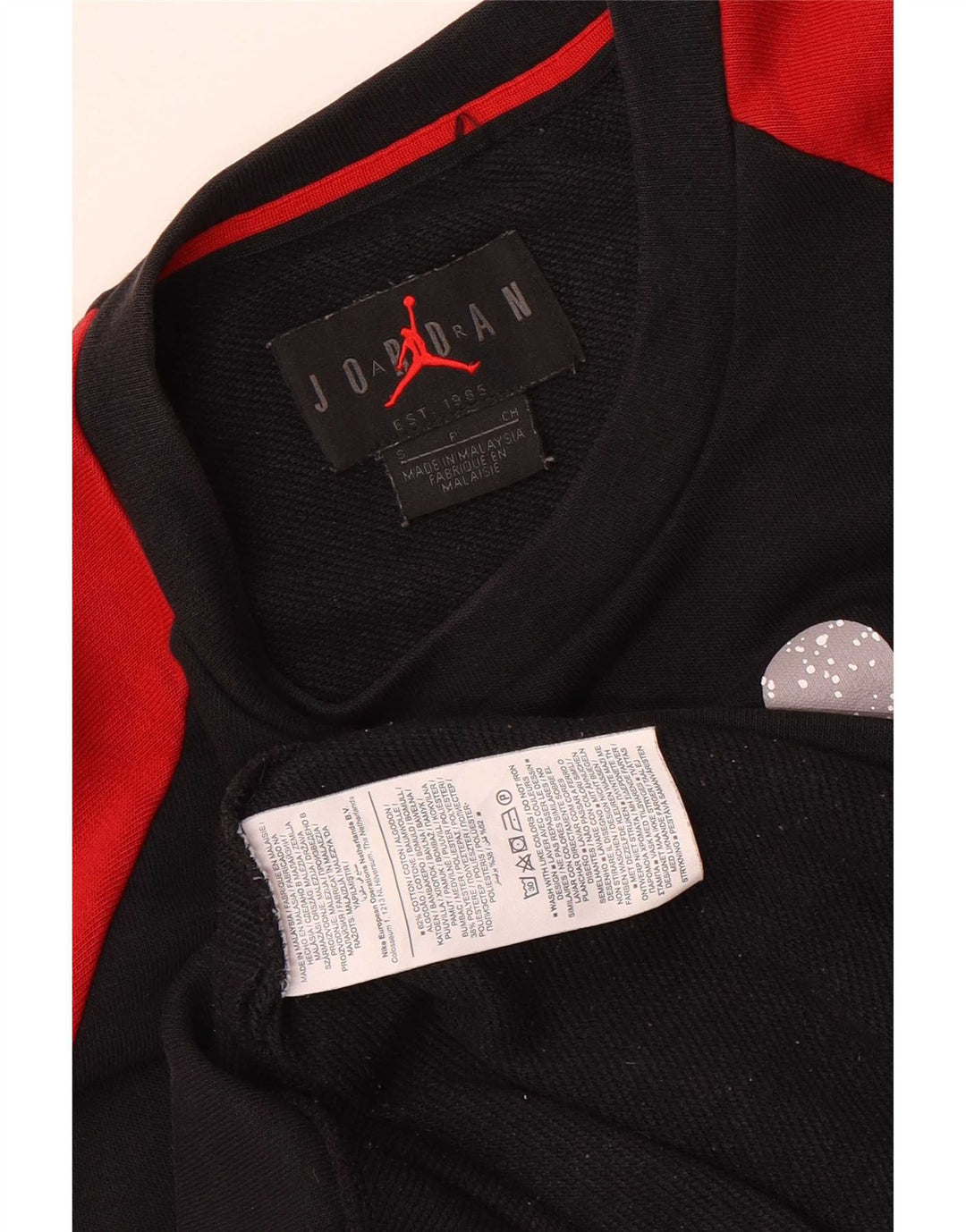 Hanorac grafic pentru bărbați Jordan Jumper mic, negru, color block, bumbac