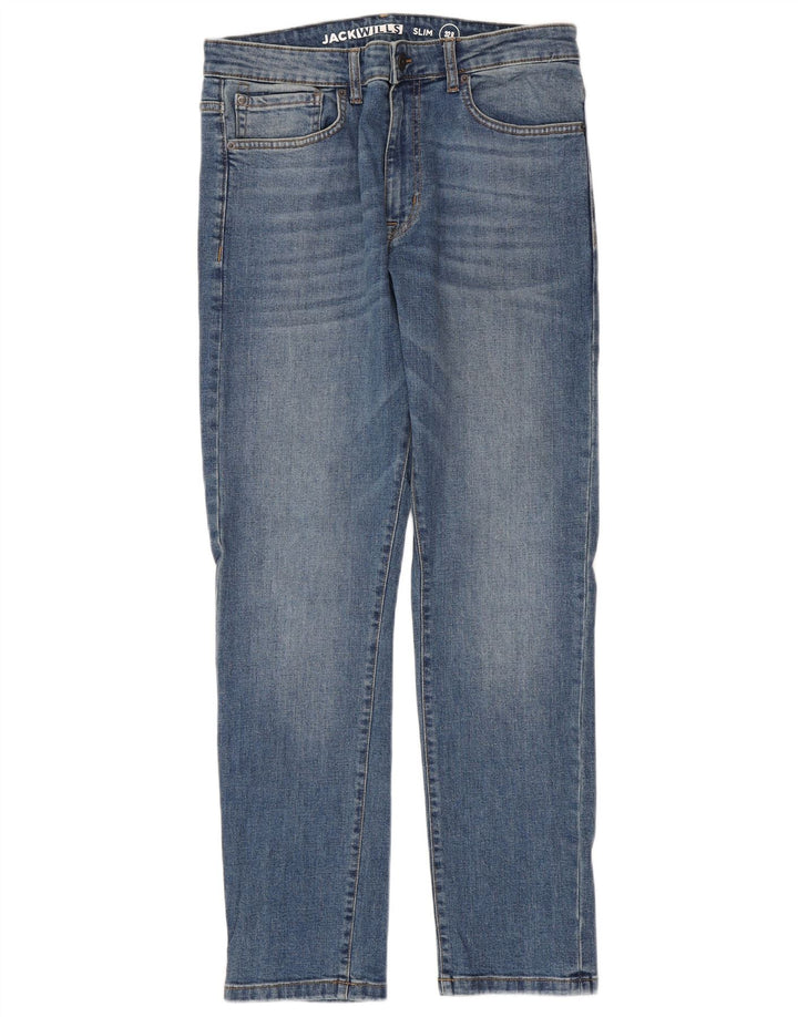 JACK WILLS Blugi slim pentru bărbați W32 L32 Bumbac albastru