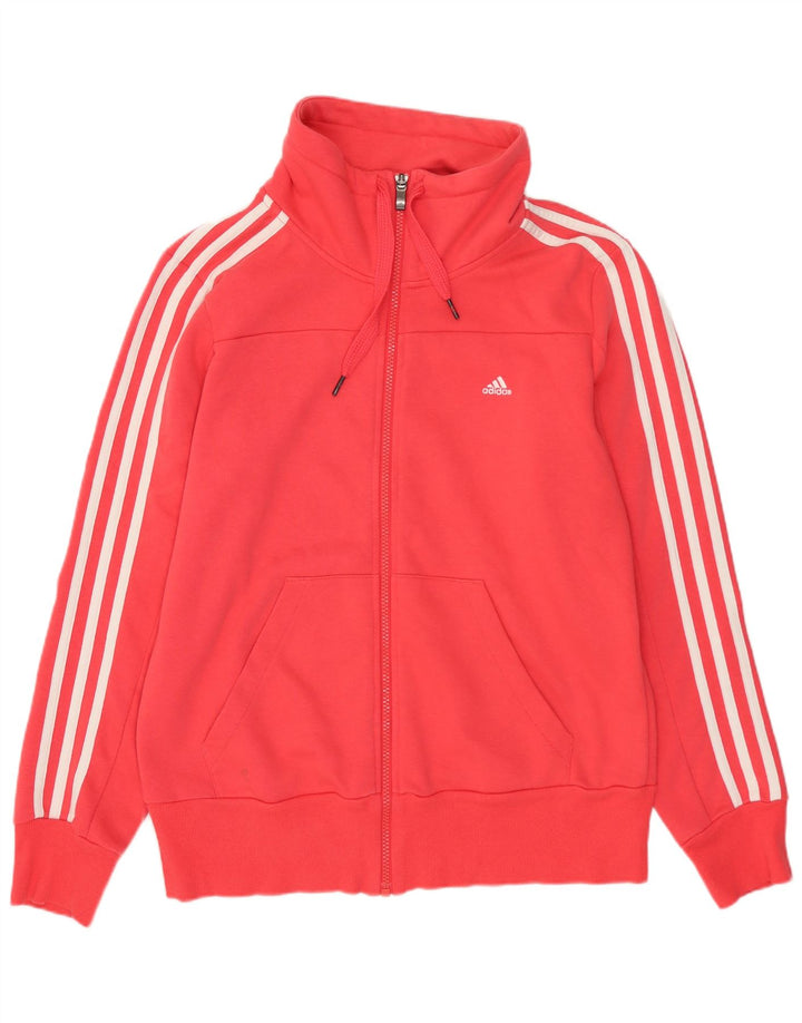 Jachetă de top pentru trening Adidas Climalite pentru femei UK 12/14 Roz mediu