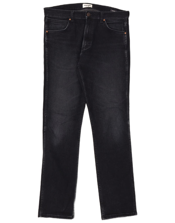 Blugi drepte pentru bărbați Wrangler Greensboro W34 L36 bumbac bleumarin