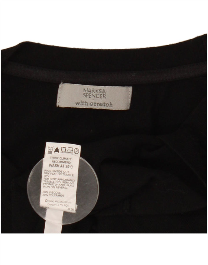Top bolero pentru femei Marks & Spencer UK 14 Medium Black Viscose