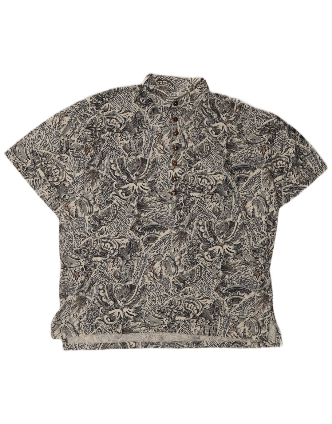 Cămașă pulover cu mânecă scurtă pentru bărbați Manuel Ritz IT 50 Medium Gri Paisley