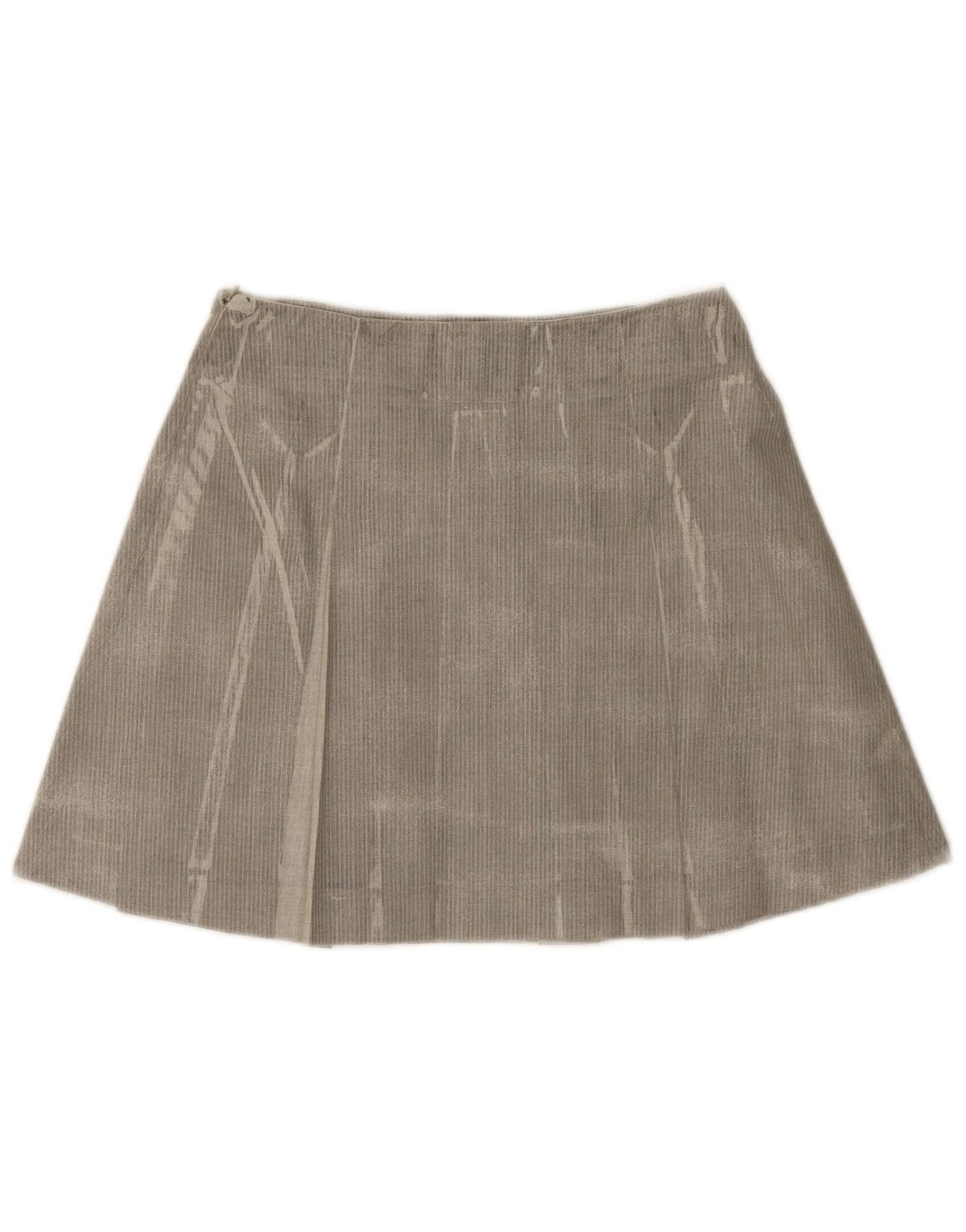 Fusta mini plisată pentru femei Trussardi IT 42 Medium W28 Gri Herringbone
