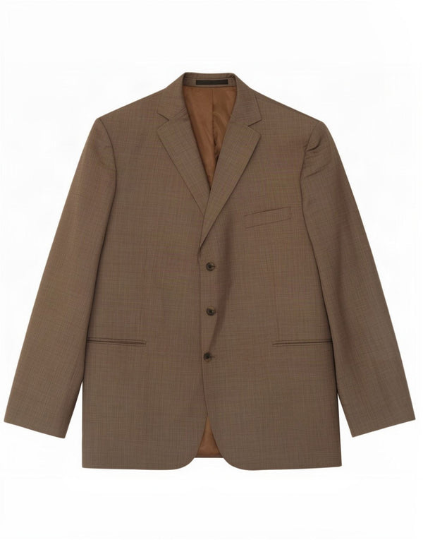 Jachetă pentru bărbați Marks & Spencer, cu 3 nasturi, UK 48 2XL Lână bej