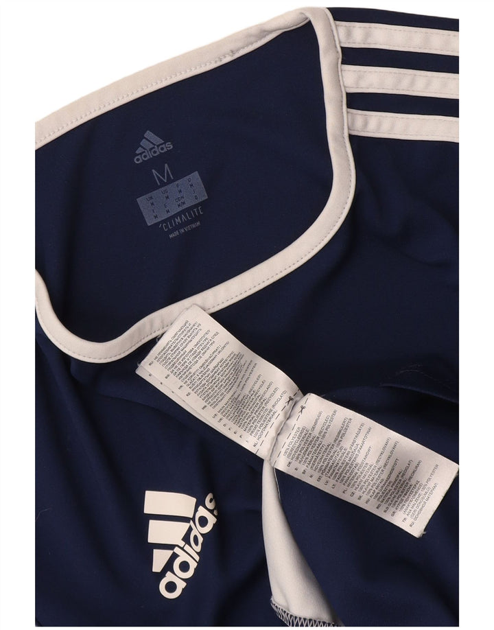 Tricou Adidas Climalite pentru bărbați Top Mediu Bleumarin Poliester Colorblock