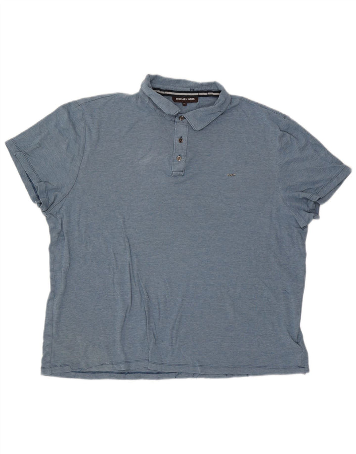 Tricou polo pentru bărbați Michael Kors 2XL, bumbac albastru