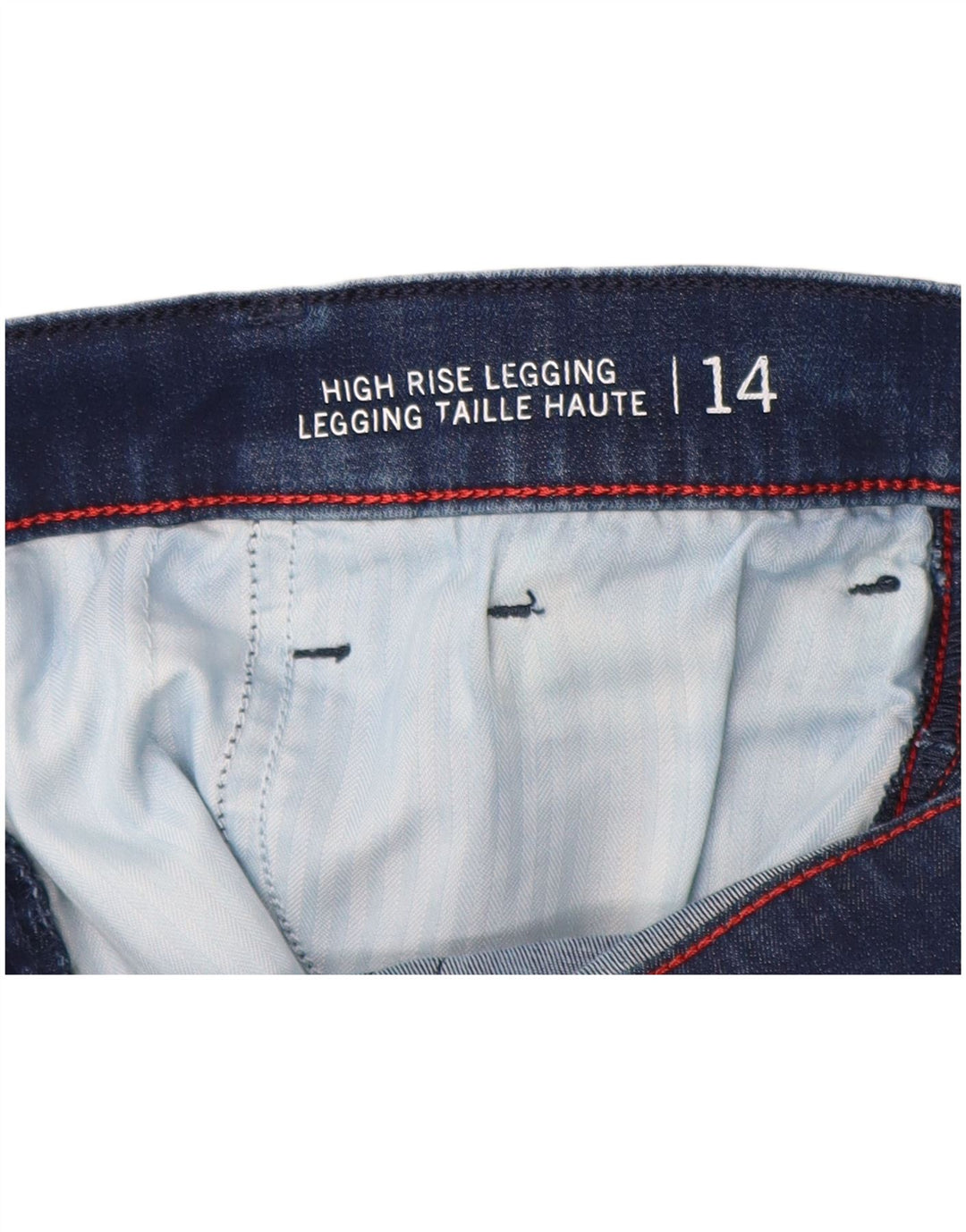 TOMMY HILFIGER Blugi skinny pentru femei cu talie înaltă US 14 XL W32 L29 Albastru