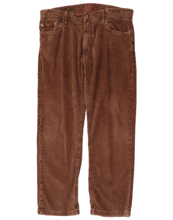 Pantaloni drepti din velur pentru bărbați Zara EU 44 Mari L34 L28 Bumbac maro
