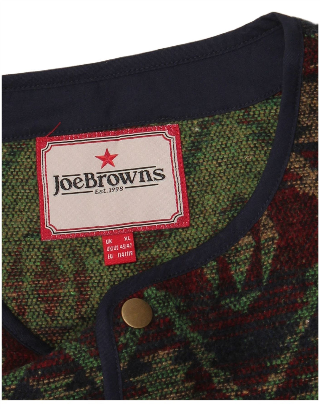 JOE BROWNS Vestă pentru bărbați XL, multicoloră, Fair Isle