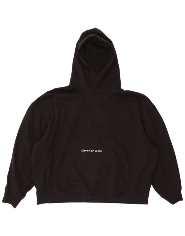 Pulover Calvin Klein Jeans pentru bărbați, bumbac negru 3XL