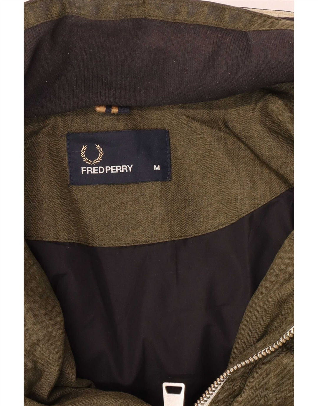 Jachetă căptușită cu glugă Fred Perry pentru bărbați UK 38 Medium Khaki
