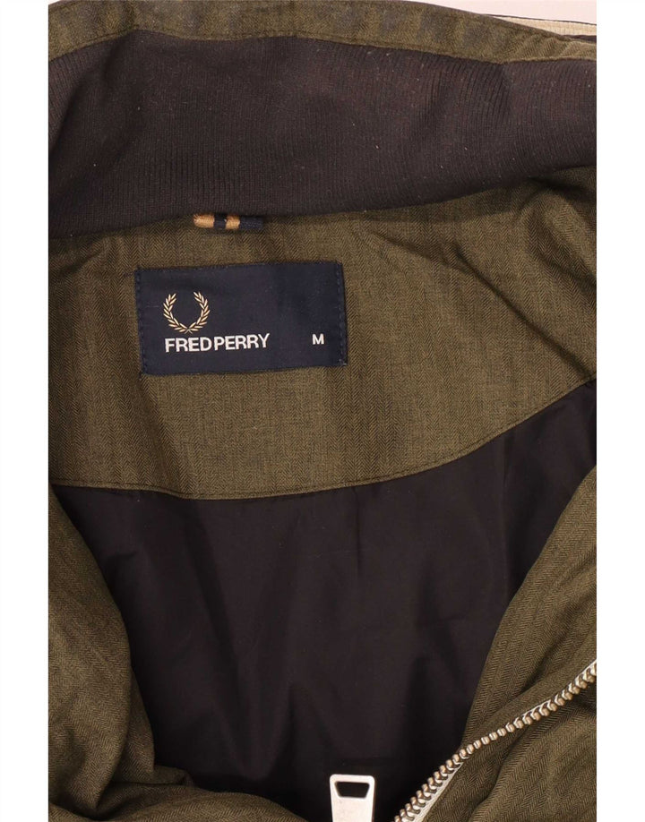 Jachetă căptușită cu glugă Fred Perry pentru bărbați UK 38 Medium Khaki