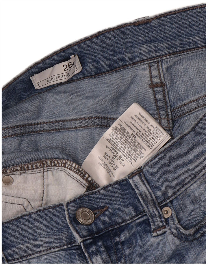 Blugi Gap Girlfriend Slim W26 L29 Bumbac Albastru