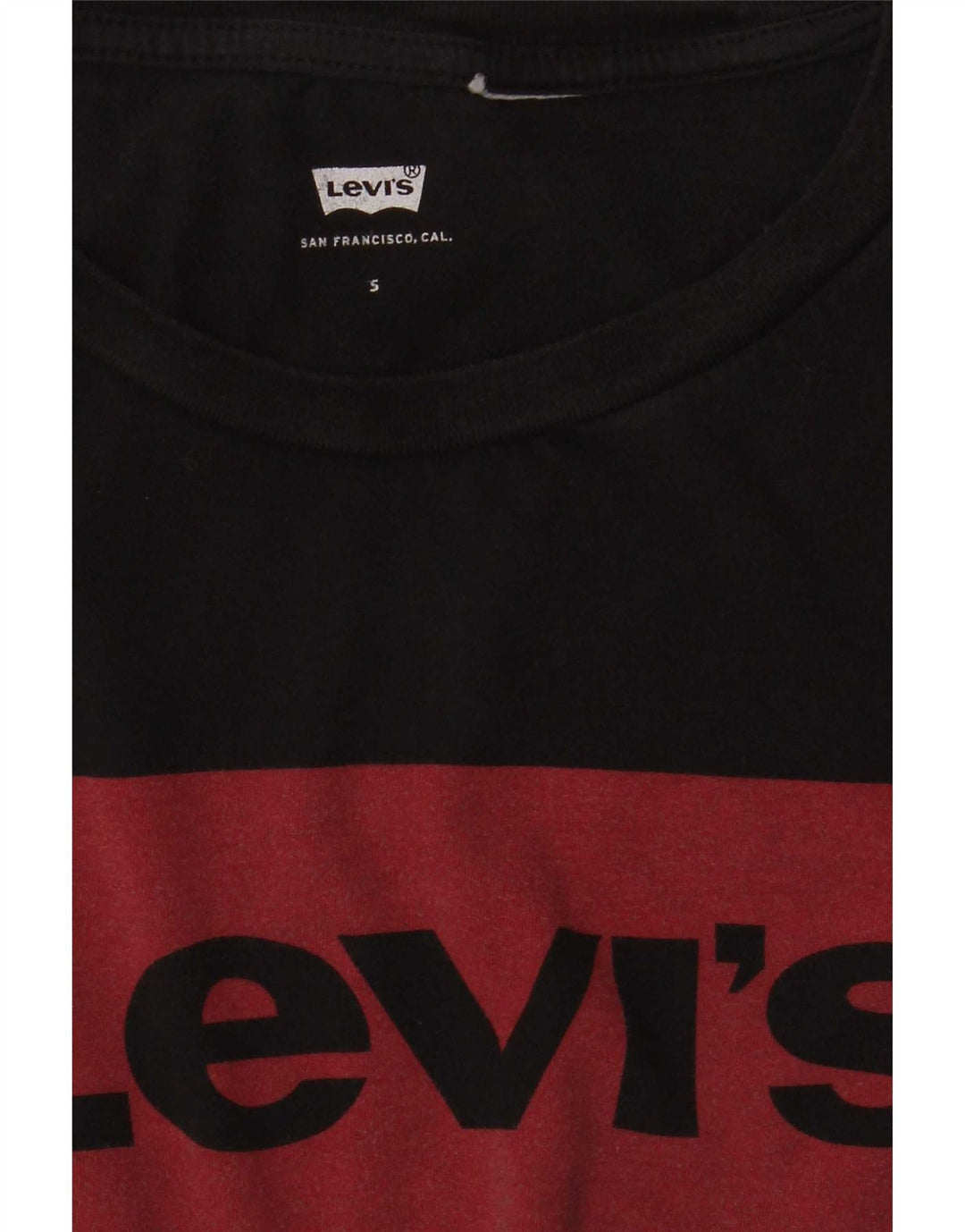 Tricou grafic Levi's pentru femei Top UK 10 Small Black
