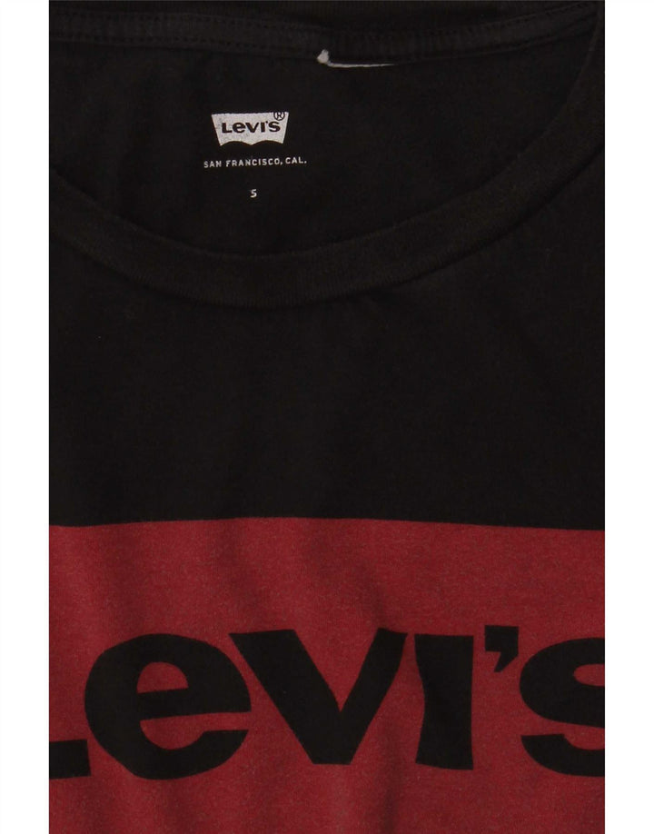 Tricou grafic Levi's pentru femei Top UK 10 Small Black