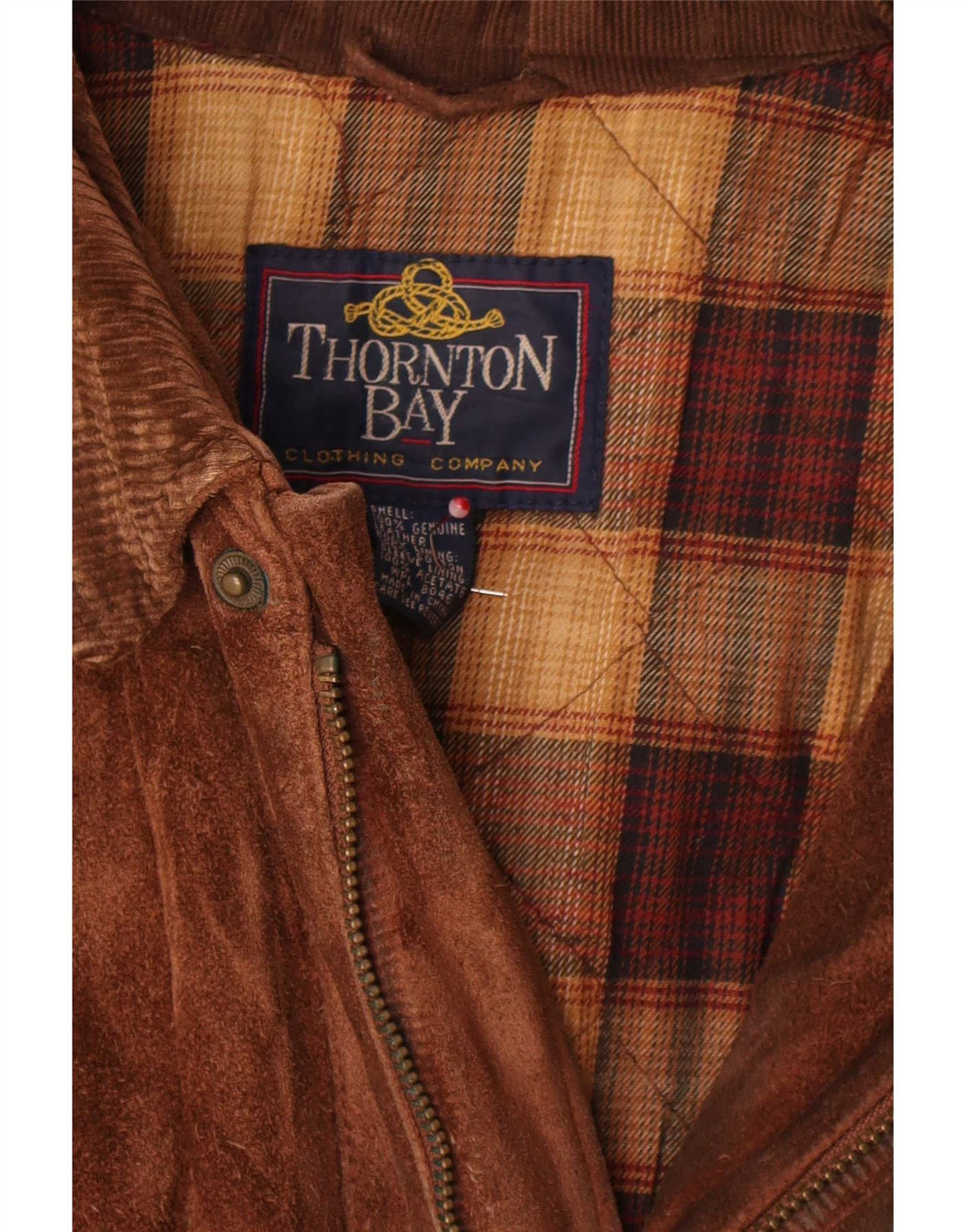 Jachetă de piele intoarsa pentru barbati Thornton Bay UK 44 2XL piele maro
