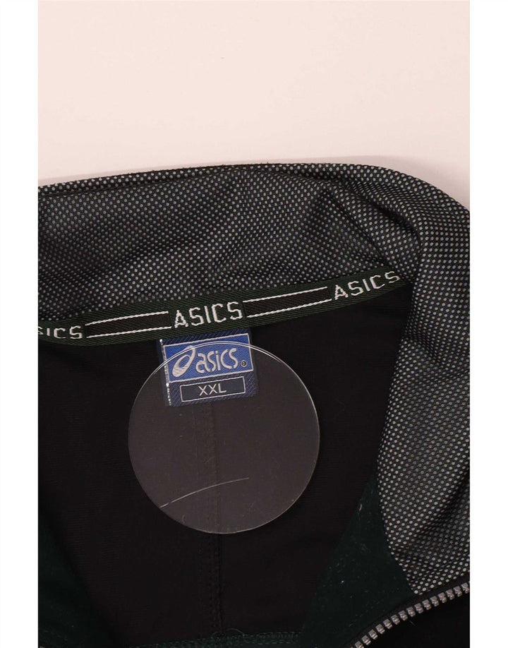 Jachetă de trening pentru bărbați Asics 2XL, verde, colorblock
