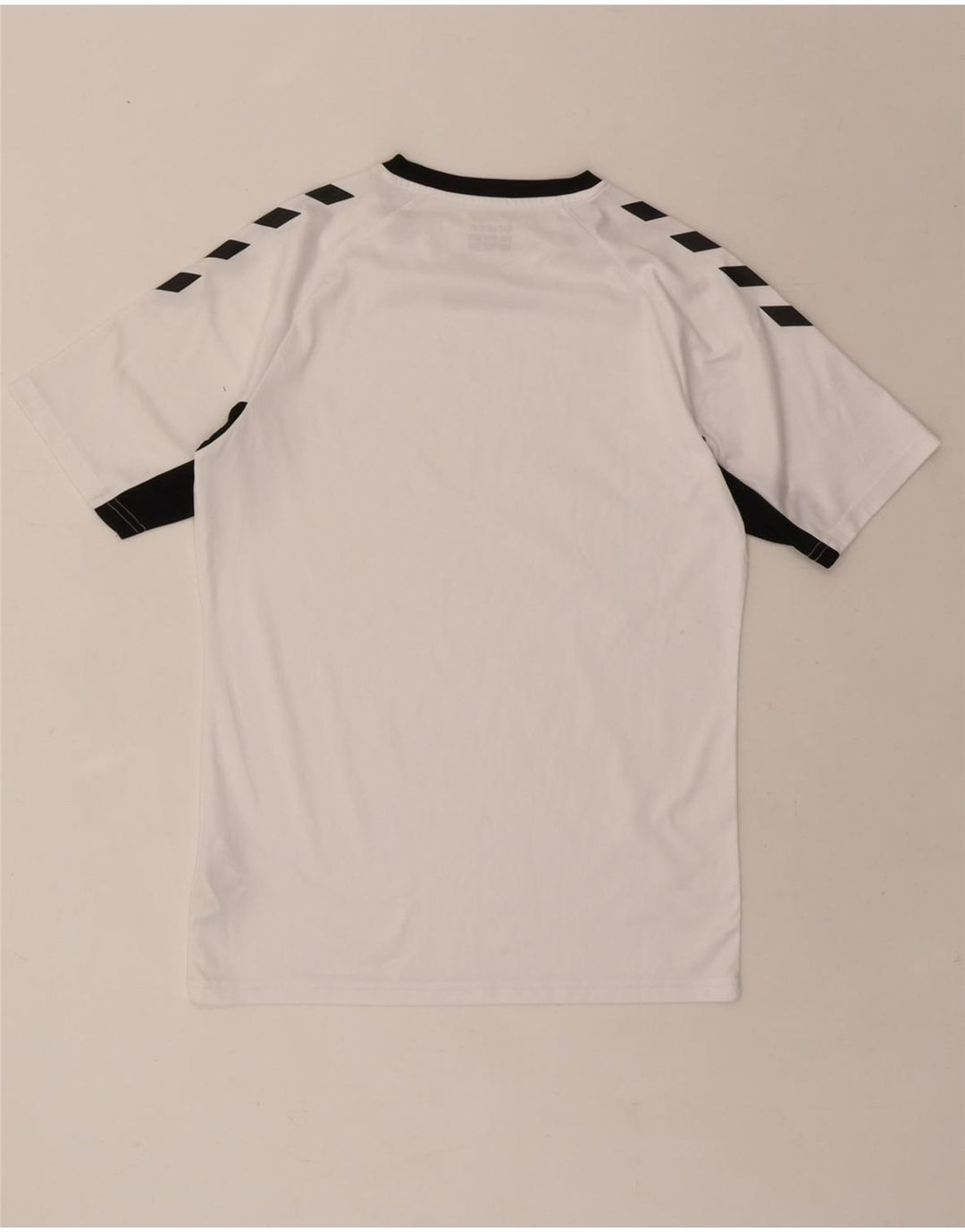 HUMMEL Mens Graphic T-Shirt Top Small White Colourblock Polyester Vintage Hummel and Second-Hand Hummel from Messina Hembry 