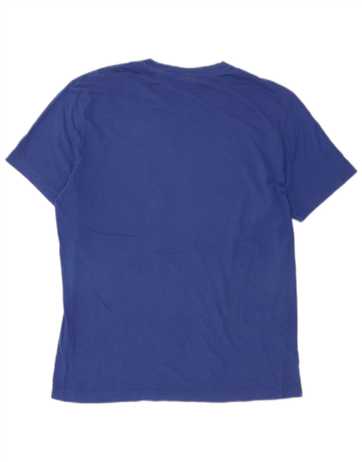 Tricou grafic pentru bărbați Champion Top din bumbac albastru mediu