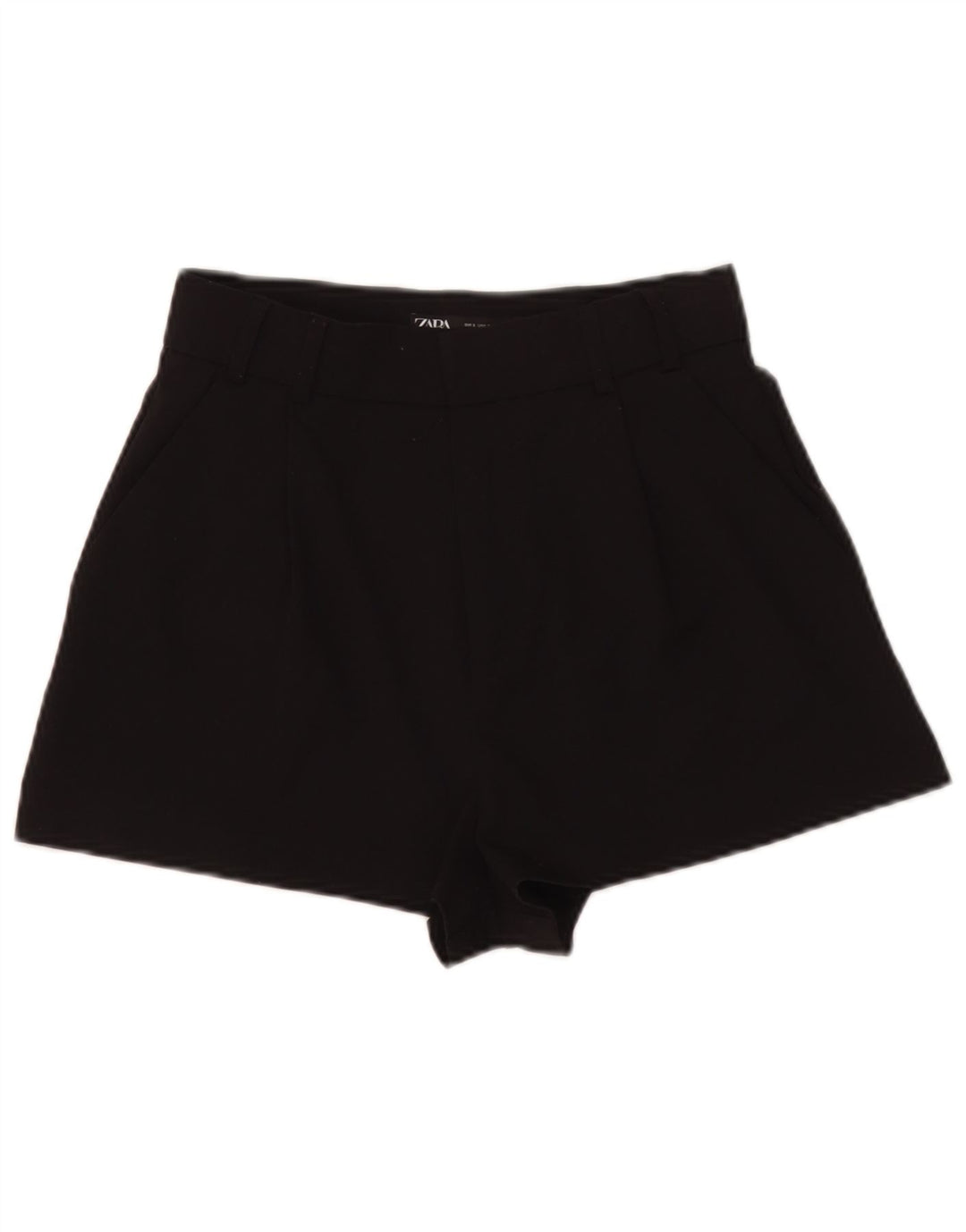Pantaloni caldi pentru femei cu talie înaltă Zara Mici W26 Poliester negru
