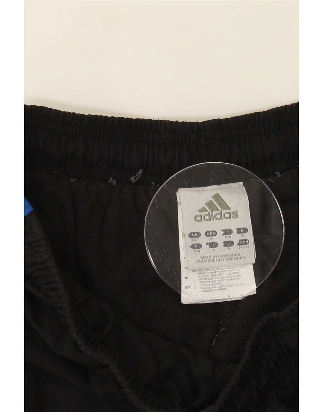 Pantaloni de trening pentru bărbați Adidas Pantaloni de jogging, mari, negru, poliester