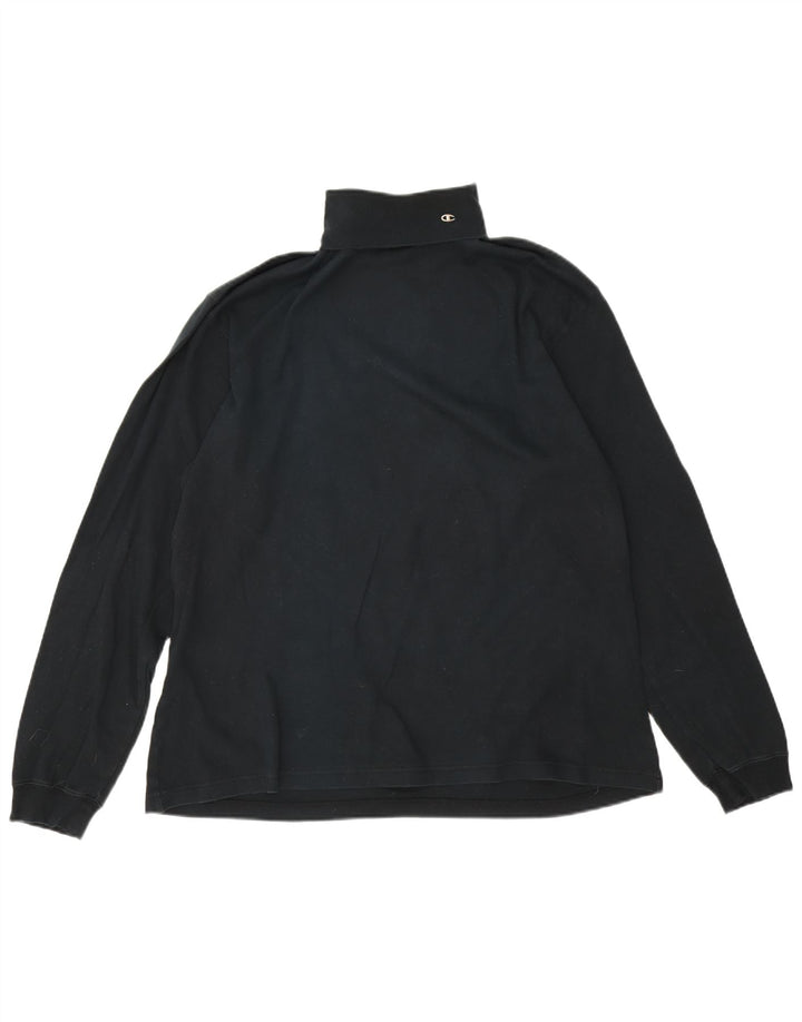 Top pentru bărbați Champion cu mânecă lungă 2XL, bumbac negru