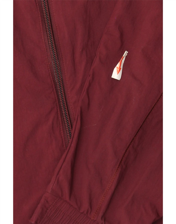 Jachetă de trening pentru bărbați Adidas, nailon mediu burgundy