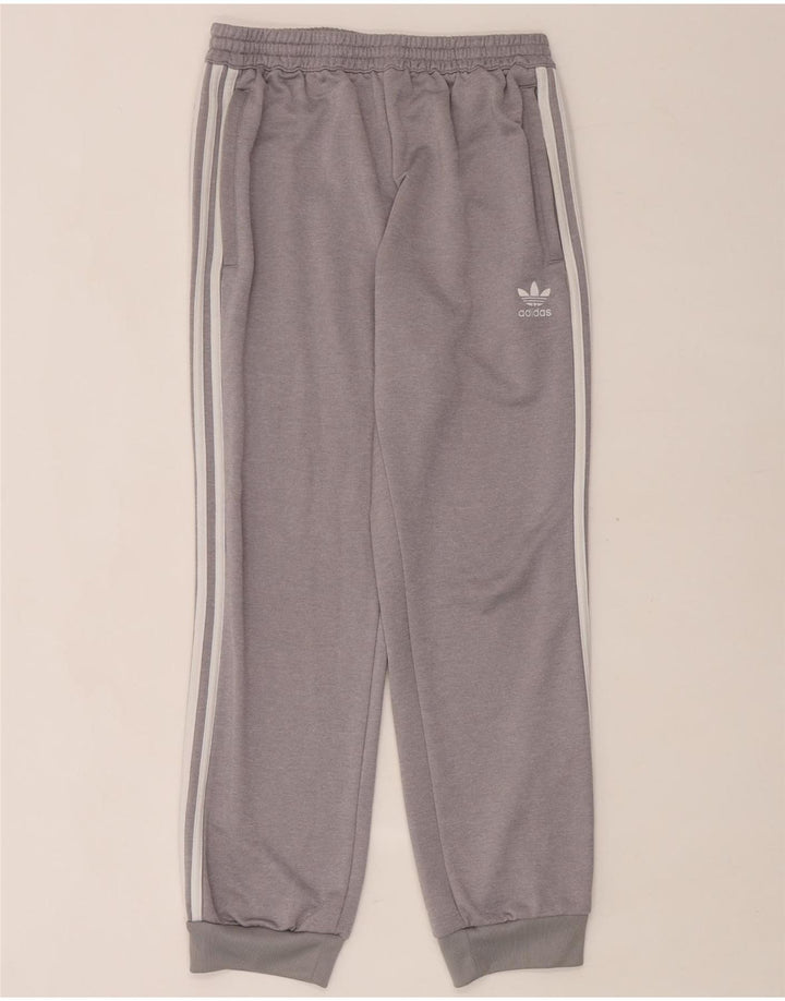 Pantaloni de trening Adidas pentru bărbați Joggeri mari, gri, poliester