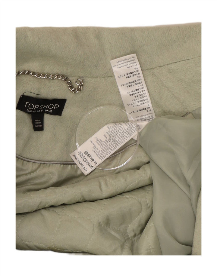 Topshop Pardesiu pentru femei UK 12 Poliester verde mediu