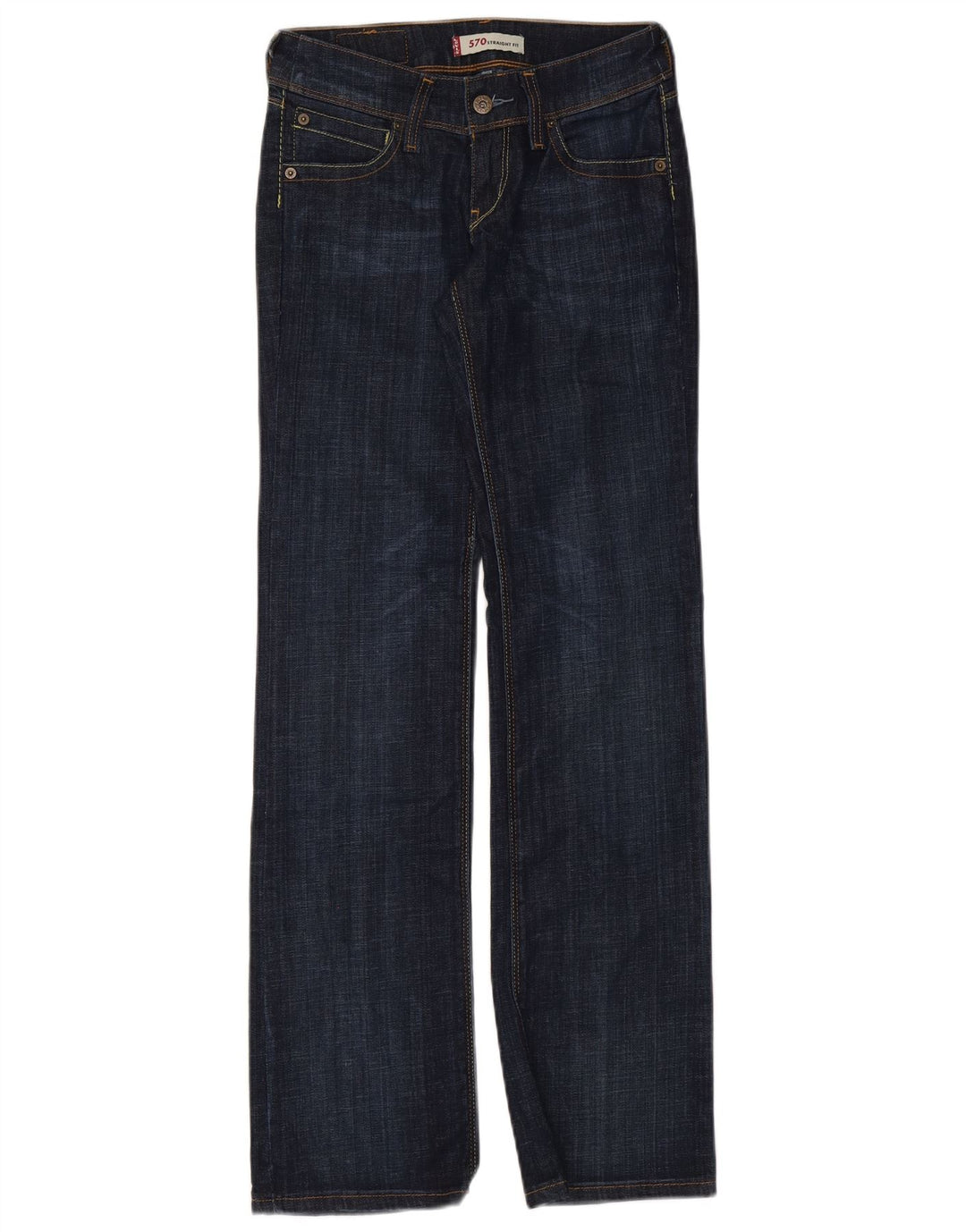 Blugi drepti 570 pentru femei Levi's W26 L32 bumbac bleumarin
